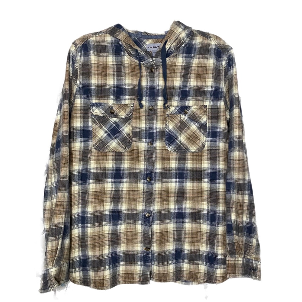 Carhartt Shacket•relaxed fit hooded long sleeve• RUNS SMALL• Fits like a Medium